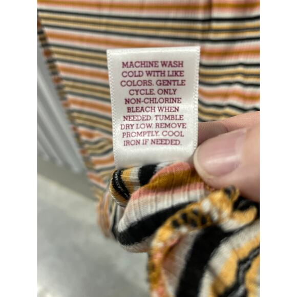 S O off the shoulder Striped Dress Size XXL Color: 970 Multi STP - Picture 5 of 5